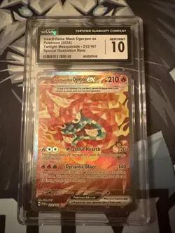 Hearthflame Mask Ogerpon ex 212/167 CGC Gem Mint 10 Pokemon Twilight Masquerade - Image 1