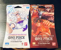 One Piece AWAKENING OF THE NEW ERA OP-05 Sleeved Booster Pack + OP-02 SLEEVED Pk - Image 1