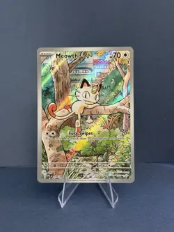 Pokemon TCG Meowth 106/094 Phantasmal Flames Illustration Rare IR - Near Mint - Image 1