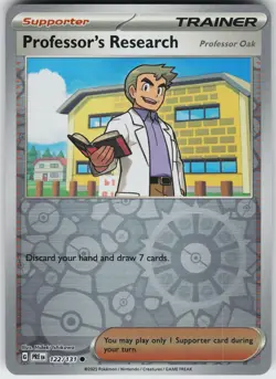 Pokemon Professor's Research [Professor Oak] 122/131 SV: Prismatic Evolutions NM - Image 1
