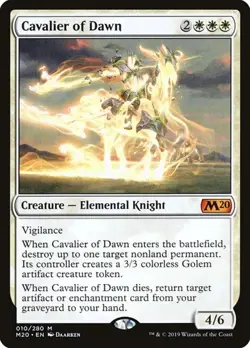 Cavalier of Dawn Core Set 2020 LP MTG - Image 1