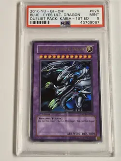 Blue-Eyes Ultimate Dragon DPKB-EN026 PSA 9 Yugioh 1st Edition Duelist Pack Kaiba - Image 1