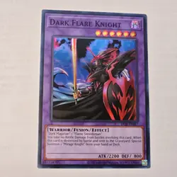 YuGiOh DARK FLARE KNIGHT DCR-EN017 Ultra Rare Unlimited Edition TCG Card - Image 1