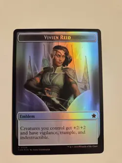 Vivien Reid Emblem / Elf Warrior FOIL X1 FDN MTG Foundations Token - Image 1