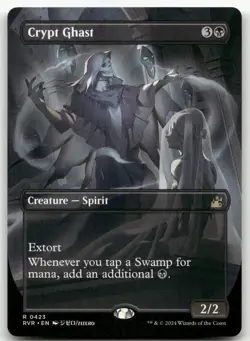Crypt Ghast (Anime Borderless) #423 (NM) Ravnica Remastered RVR Magic MTG - Image 1