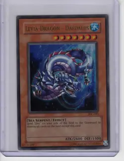 Damaged Yugioh TCG IOC-063 Levia-Dragon - Daedalus Ultra Rare Unlimited - Image 1