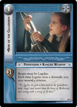 LOTR: Bow of the Galadhrim [Lightly Played] LOTR: Fellowship of the Ring Lord of - Image 1
