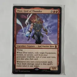 Thor, God of Thunder 0156 MTG Magic The Gathering Regular Mythic MSH NM - Image 1