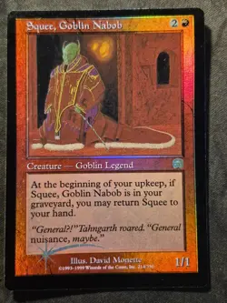 MTG Squee Goblin Nabob Foil Mercadian Masques NMT Condition Magic The Gathering - Image 1