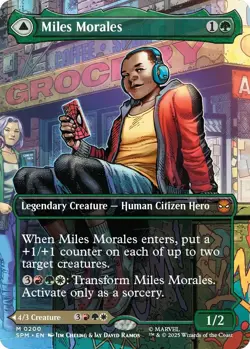 Miles Morales (0200) (Borderless) [Marvel's Spider-Man] Magic MTG - Image 1
