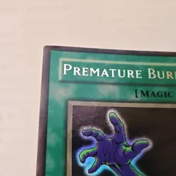 1996 Yugioh Yu-gi-oh card 1st Edition Premature Burial SD1-EN013 - Image 2