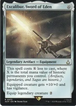 MTG: Assassin's Creed: Excalibur, Sword of Eden: Lightly Played Condition - Image 1