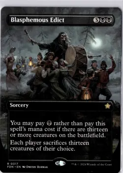 Blasphemous Edict (Borderless) Foundations Regular NM R 0317 - Image 1