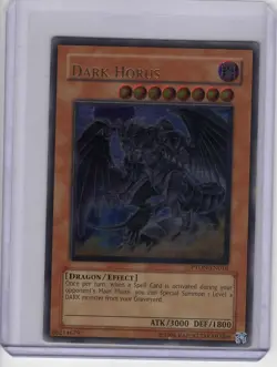 Played Yugioh TCG PTDN-EN016 Dark Horus Ultimate Rare Unlimited - Image 1