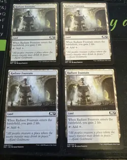 Radiant Fountain X4 M21 Core Set Magic the Gathering MTG - Image 1