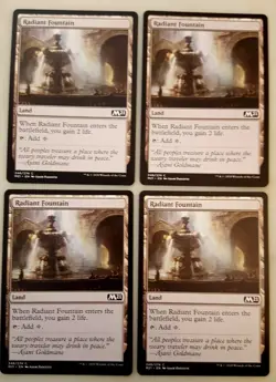 4x Radiant Fountain M21 Core Set 2021 MTG Magic The Gathering NM Playset - Image 1