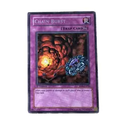 Chain Burst RDS-EN056 1st Edition Trap Card YuGiOh! Holo Foil TCG CCG MP/LP - Image 1