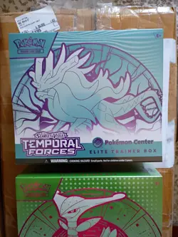 Pokemon Center Temporal Forces ETB Set of 2 Scarlet & Violet TCG mint - Image 2
