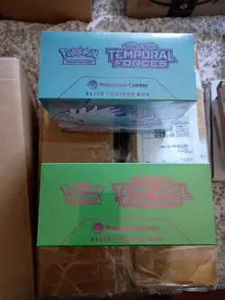 Pokemon Center Temporal Forces ETB Set of 2 Scarlet & Violet TCG mint - Image 5