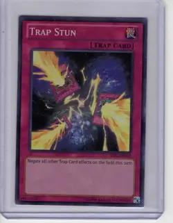 Played Yugioh TCG AP02-EN013 Trap Stun Super Rare - Image 1