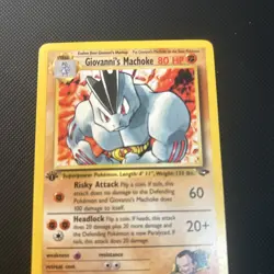 Pokemon Card Giovanni's Machoke Gym Challenge 1st Edition Uncommon 42/132 NM - Image 5