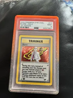 2000 POKEMON GYM CHALLENGE 1ST EDITION #17 BLAINE-HOLO PSA 9 - Image 1