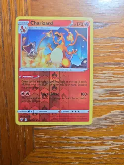 CHARIZARD VIVID VOLTAGE SET RARE REVERSE-HOLO FOIL POKEMON CARD 025/185 NM/M - Image 1