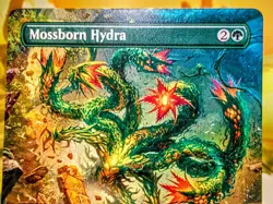 Mossborn Hydra rare border less magic the gathering foundations trading card - Image 2