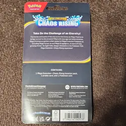 Pokemon TCG Mega Evolution—Chaos Rising 1 Booster Pack 10 Cards Toxel Promo Coin - Image 2