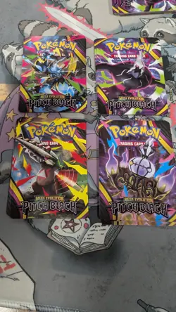 Pokemon TCG Mega Evolution Pitch Black Trainer Tips Art Cards Full Set - Image 1