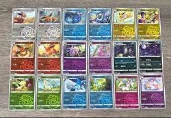 Pokemon Eevee Evolution 117 Card Set S-Chinese Gem Pack2 CBB2C Pokeball Reverse - Image 5