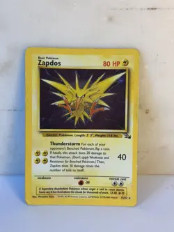 Pokemon TCG Zapdos Fossil 15/62 Holo Rare (1999-2000) HP. - Image 1