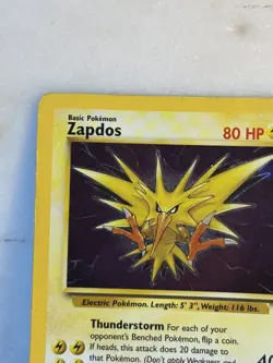 Pokemon TCG Zapdos Fossil 15/62 Holo Rare (1999-2000) HP. - Image 3