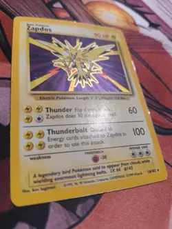 Pokemon TCG Zapdos Holo Bundle – Base Set 16/102 & Fossil 15/62 – Rare – Ex/LP - Image 3