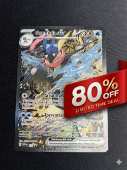 Pokemon Greninja ex 132 Black Star Promo Scarlet Violet SVP132 Full Art Holo NM - Image 1
