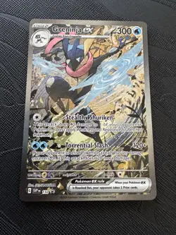 Pokemon English Greninja Ex promo 132, scarlet & violet, nm to mint condition - Image 1