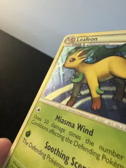 Pokemon TCG Leafeon Call Of Legends 13/95 Cosmos Holo Rare LP. - Image 2