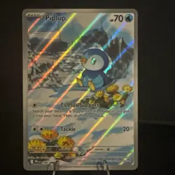 Pokemon TCG Me02 Phantasmal Flames Piplup 098/094 IR Holo English Basic 70HP - Image 1