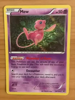 Mew 29/124 Holo LP - Fates Collide 2016 - Pokemon TCG - Image 1