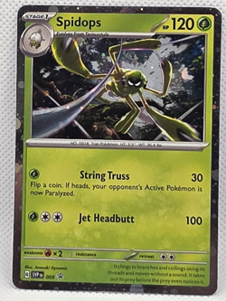 Spidops SVP 009 Holo Promo Pokemon TCG Scarlet Violet Black Star English - Image 1