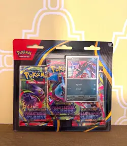 Pokemon TCG Mega Evolution Phantasmal Flames Triple Blister Pack [New & Sealed] - Image 1