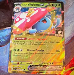 Pokemon TCG Erika’s Vileplume ex 003/217 Ascended Heros Full Art Holo HP 310 - Image 1
