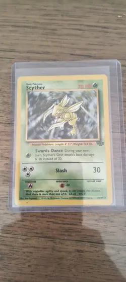 Pokemon TCG Scyther Jungle 26/64 Regular Unlimited Rare - Image 1