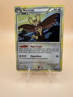 Pokemon TCG Noctowl HGSS06 HGSS Promo Holo Stage 1 English LP* - Image 1