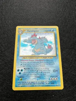 Pokemon TCG Feraligatr Neo Genesis 5/111 Holo Rare (Partial Swirl) - Image 3