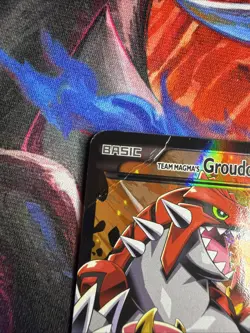 Pokemon TCG Team Magma's Groudon EX Full Art Holo Ultra Rare 15/34 190 DMG - Image 2