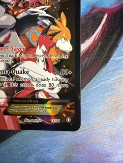 Pokemon TCG Team Magma's Groudon EX Full Art Holo Ultra Rare 15/34 190 DMG - Image 4