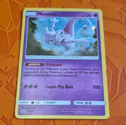 The Pokemon Company Pokemon TCG Mewtwo SM77 English Holo Black Star Promo 2017 - Image 1