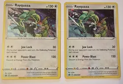 Pokemon TCG - Rayquaza Black Star Promo Holo X2. SWSH029. - Image 1