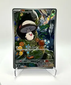 Pokemon TCG Foongus 095/086 Sv: Black Bolt Illustration Rare Holo EN 50 HP - Image 1